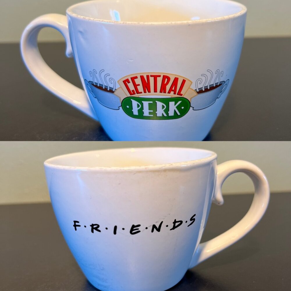 FRIENDS Central Perk TV Show Sitcom Logo Large Ceramic Coffee Soup Mug